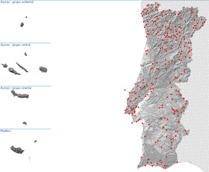 mapa de portugal